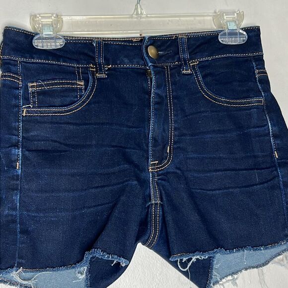 American Eagle Hi Rise Shortie Jean Shorts size 6 - Picture 4 of 9